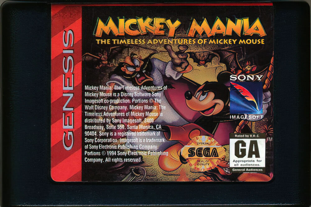 Лицензионный картридж Mickey Mania - Timeless Adventures of Mickey Mouse для Genesis